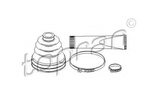 TOPRAN 207197 Комплект пылника, приводной вал
