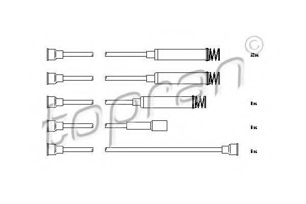TOPRAN 202512 Комплект дротів запалення