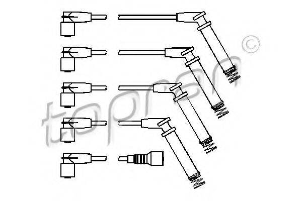 TOPRAN 202526 Комплект дротів запалення