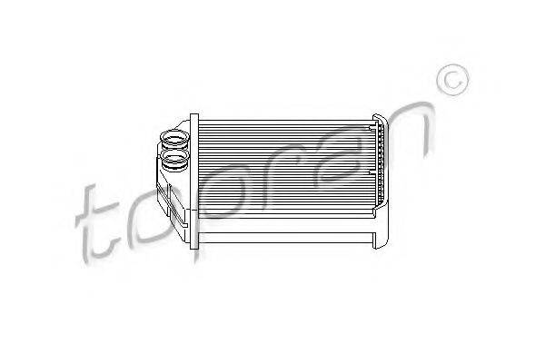 TOPRAN 207469 Теплообмінник, опалення салону