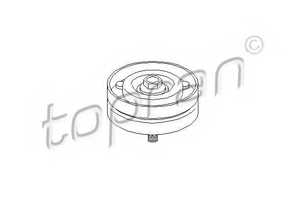 TOPRAN 206910 Паразитний / провідний ролик, полікліновий ремінь
