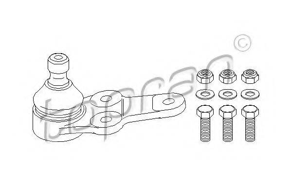 TOPRAN 301586 Несучий / напрямний шарнір