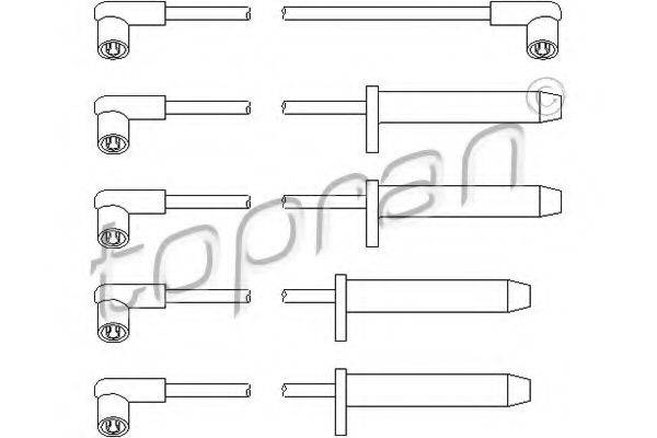 TOPRAN 300705 Комплект дротів запалення