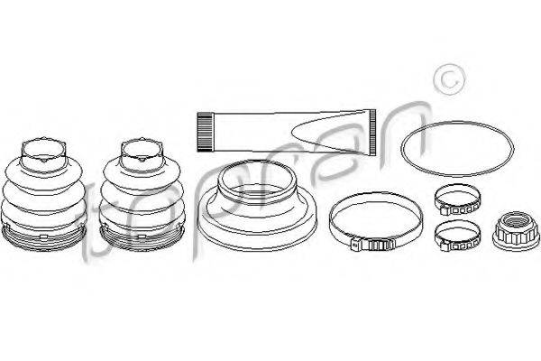 TOPRAN 401875 Комплект пильника, приводний вал