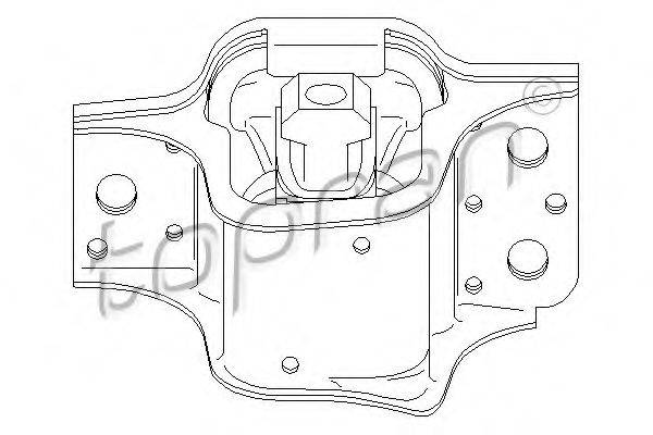 Підвіска, двигун TOPRAN 700 526