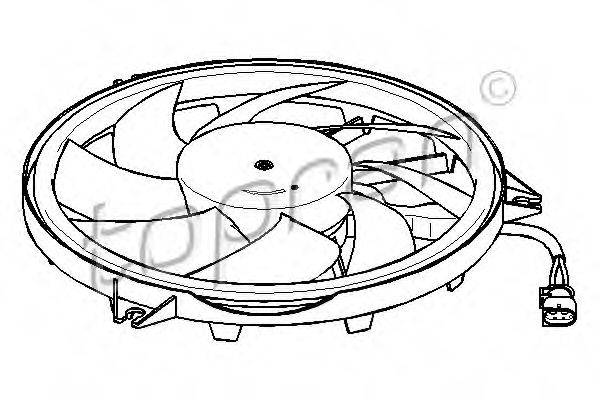 TOPRAN 721533 Вентилятор, охолодження двигуна