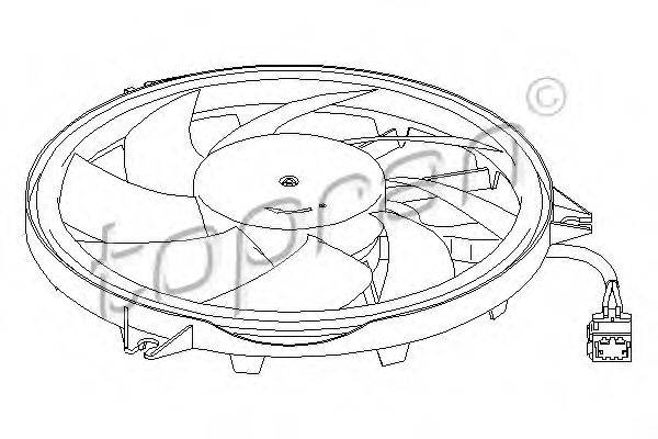 TOPRAN 721539 Вентилятор, охолодження двигуна