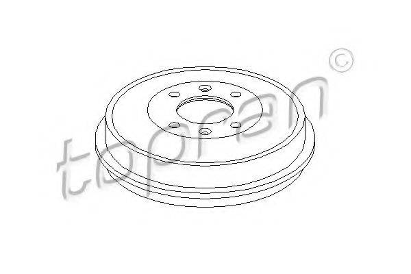 TOPRAN 721188 Гальмівний барабан