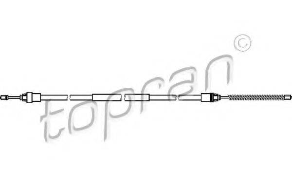 TOPRAN 721657 Трос, стоянкова гальмівна система