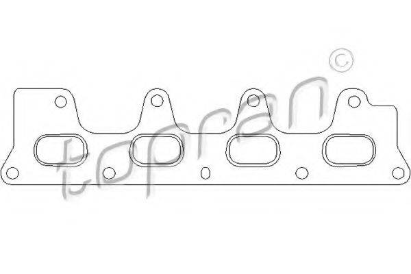TOPRAN 700624 Прокладка, випускний колектор