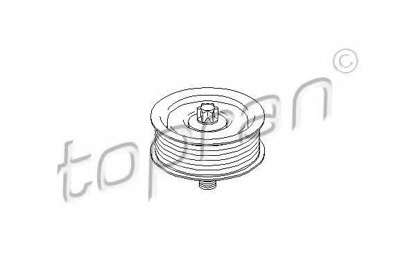 TOPRAN 304122 Паразитний / провідний ролик, полікліновий ремінь