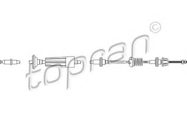 TOPRAN 111892 Трос, управління зчепленням