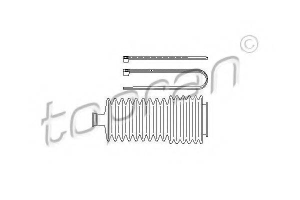 TOPRAN 700745 Комплект пильника, рульове управління