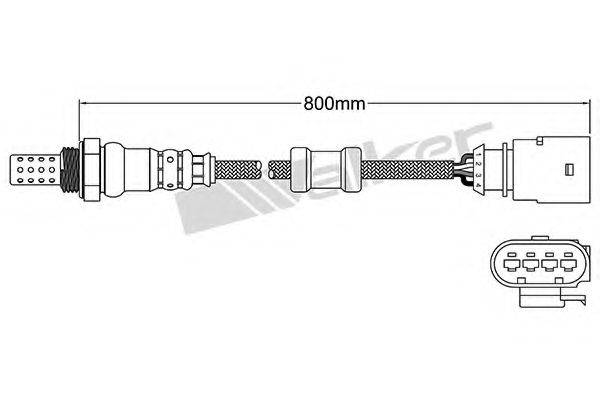 Лямбда-зонд WALKER PRODUCTS 250-24671