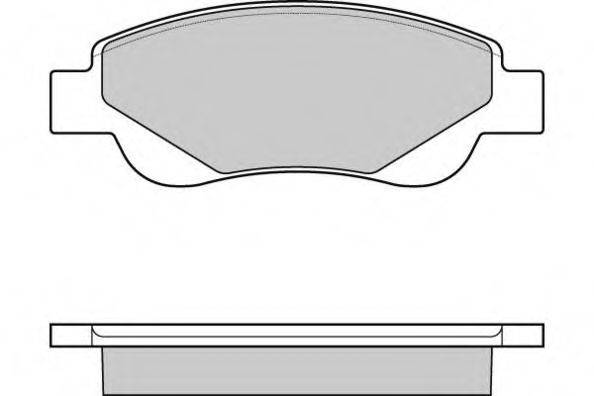 E.T.F. 121225 Комплект гальмівних колодок, дискове гальмо