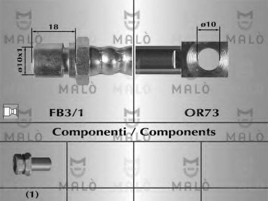 MALO 80334 Гальмівний шланг