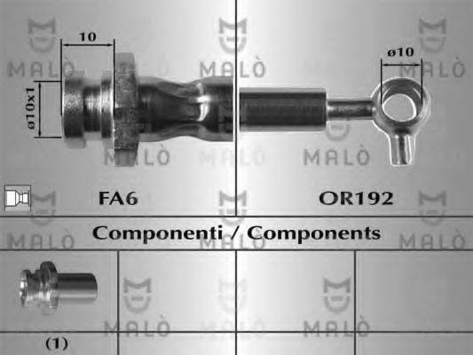 MALO 80820 Гальмівний шланг