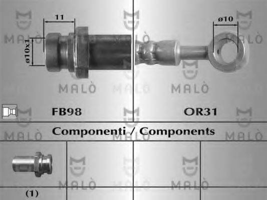 MALO 80984 Гальмівний шланг