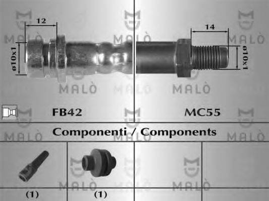 MALO 81037 Гальмівний шланг