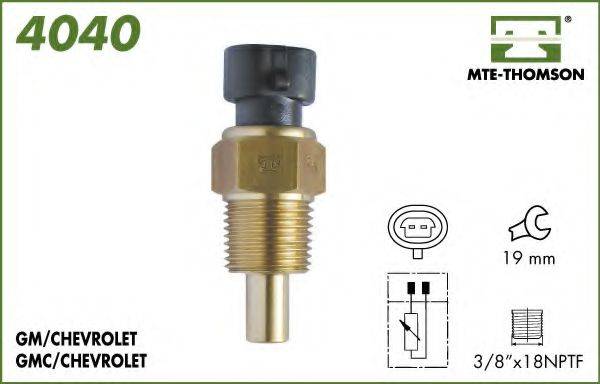 MTE-THOMSON 4040 Датчик, температура олії; Датчик, температура охолоджуючої рідини