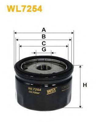 Масляний фільтр WIX FILTERS WL7254