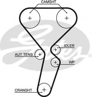 Ремінь ГРМ GATES 5501XS
