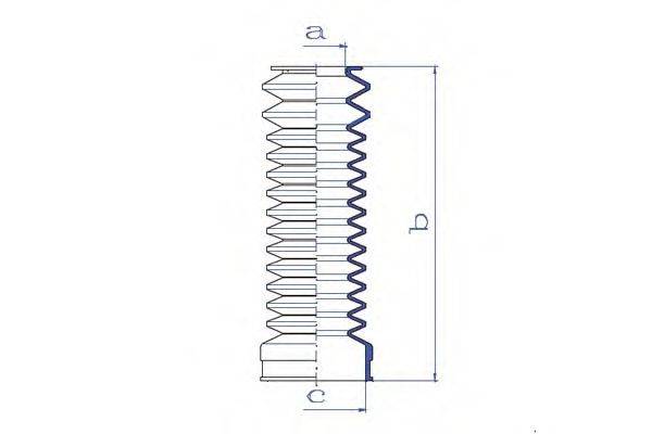 DA SILVA K5095 Пыльник, рулевое управление