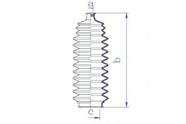 DA SILVA K5251 Пильовик, рульове управління