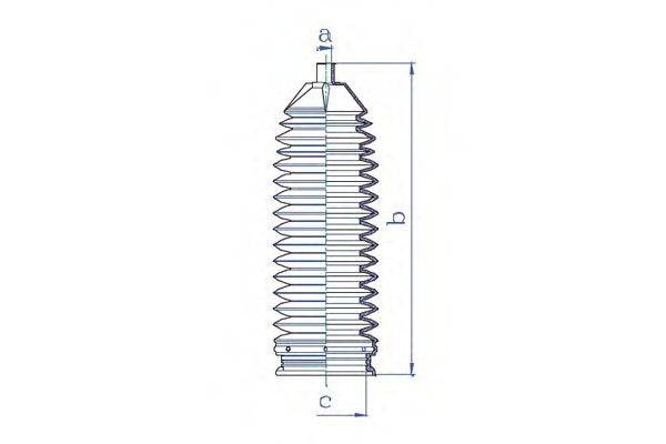 DA SILVA K5337 Пильовик, рульове управління