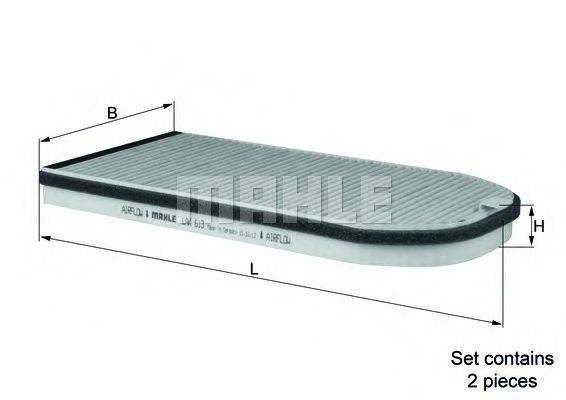 KNECHT LAK613S Фільтр, повітря у внутрішньому просторі