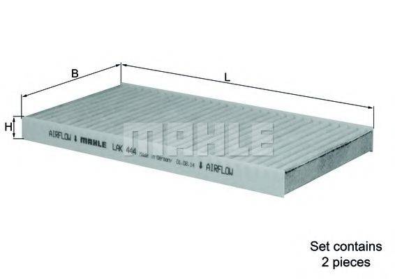 KNECHT LAK444S Фільтр, повітря у внутрішньому просторі