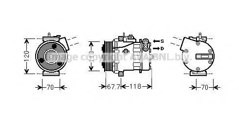 PRASCO FTK384 Компресор, кондиціонер