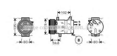 PRASCO RTK385 Компресор, кондиціонер