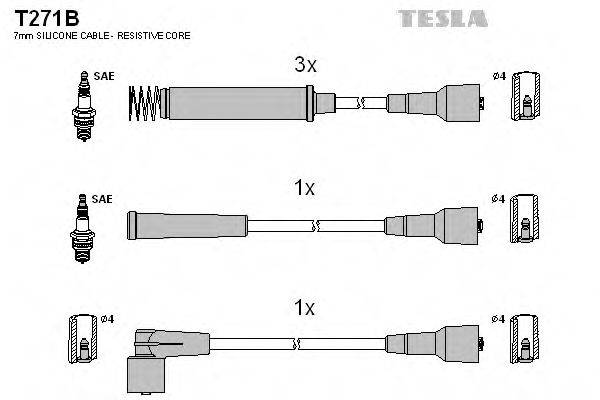 TESLA T271B Комплект дротів запалення