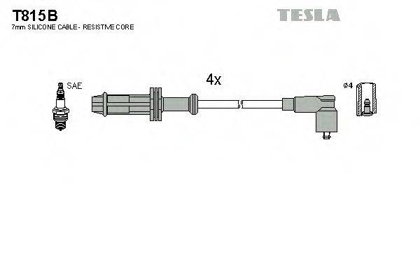 Комплект дротів запалення TESLA T815B