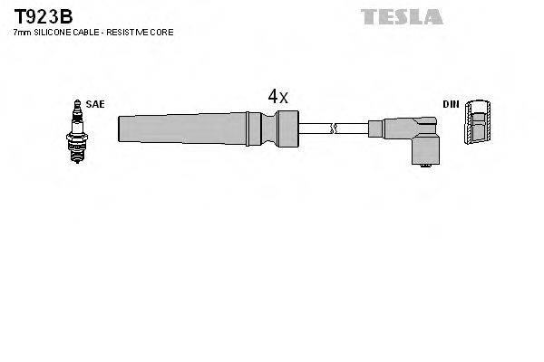 Комплект дротів запалення TESLA T923B