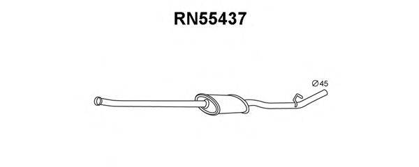 VENEPORTE RN55437 Середній глушник вихлопних газів