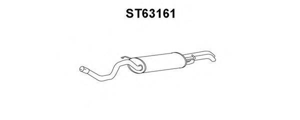 VENEPORTE ST63161 Глушник вихлопних газів кінцевий