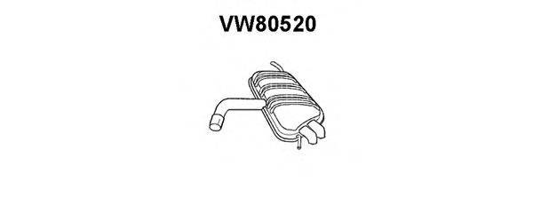 Глушитель выхлопных газов конечный VENEPORTE VW80520