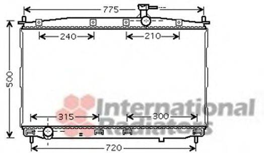 VAN WEZEL 82002173 Радіатор, охолодження двигуна