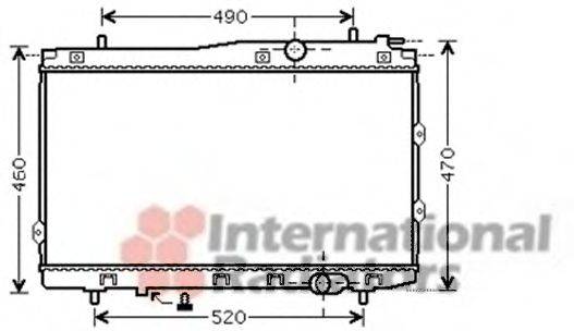 VAN WEZEL 83002087 Радіатор, охолодження двигуна