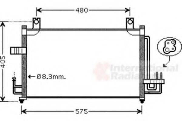 VAN WEZEL 83005068 Конденсатор, кондиціонер