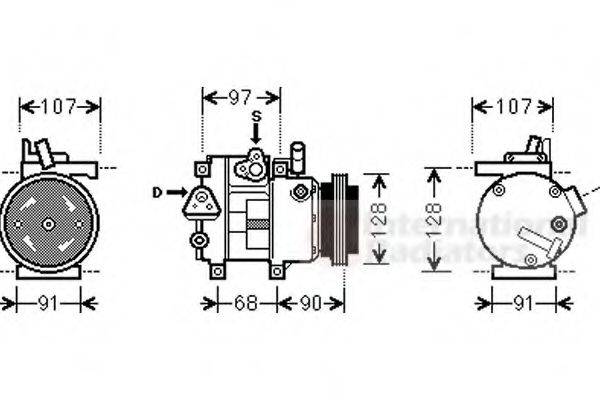 VAN WEZEL 8200K215 Компресор, кондиціонер