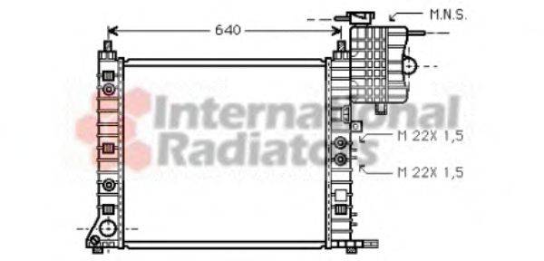 VAN WEZEL 30002243 Радіатор, охолодження двигуна