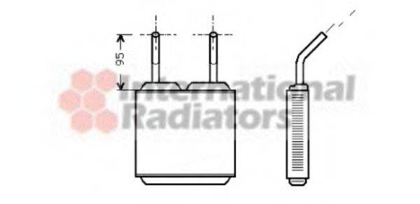 VAN WEZEL 37006160 Теплообменник, отопление салона