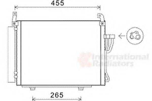 VAN WEZEL 82005245 Конденсатор, кондиціонер