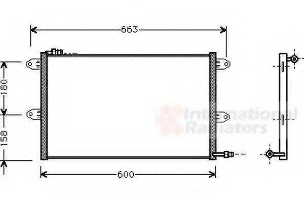 VAN WEZEL 58005144 Конденсатор, кондиціонер