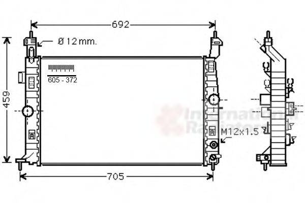 VAN WEZEL 37002582 Радіатор, охолодження двигуна