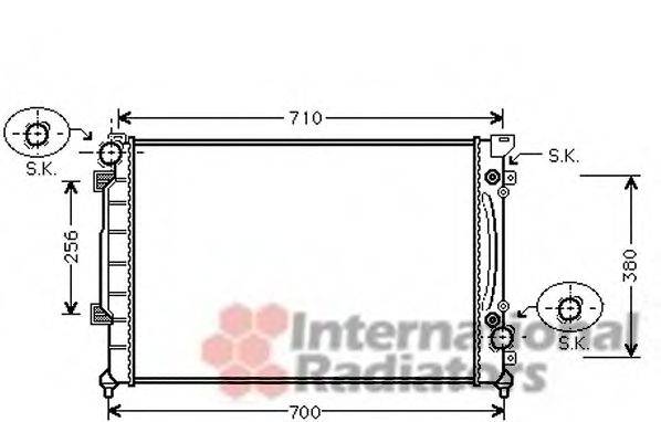 VAN WEZEL 03002157 Радіатор, охолодження двигуна