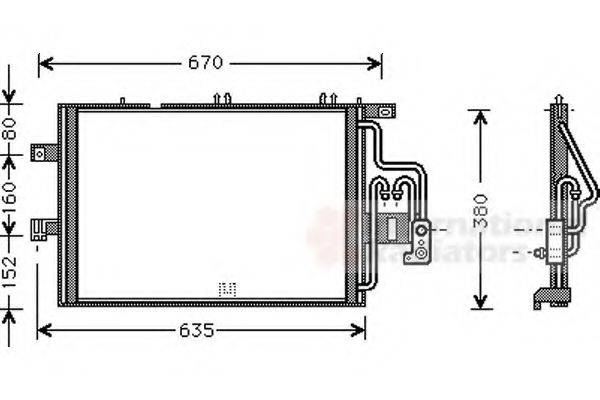 VAN WEZEL 37005309 Конденсатор, кондиціонер